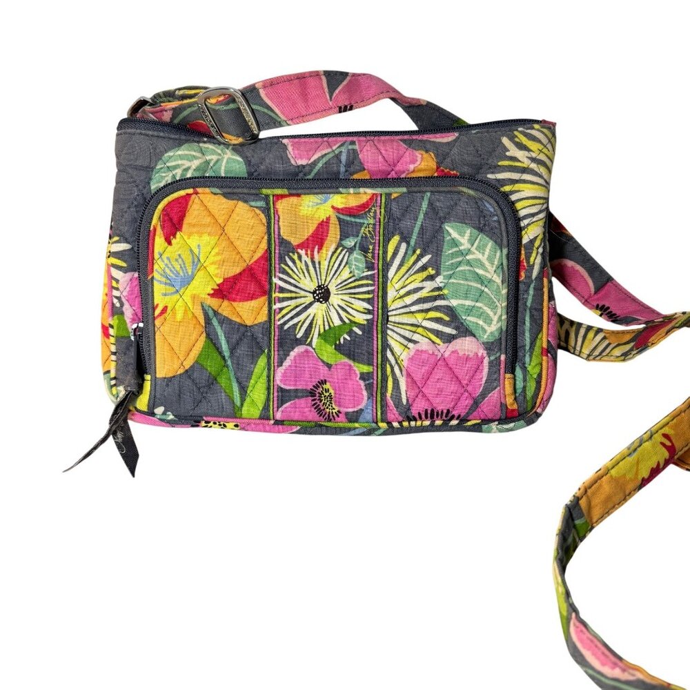 VERA BRADLEY Quilted Floral Print Crossbody Bag